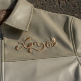 Lover Leather Jacket -  Cream/Beige